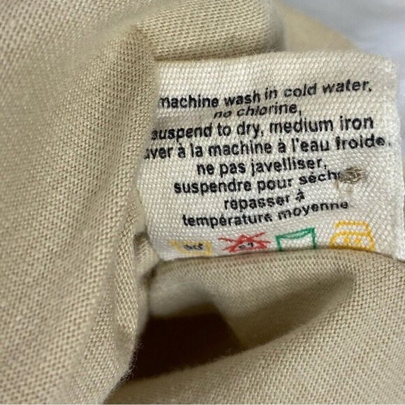 C Organics Women's Tan 1/4 Button Up Long Sleeve Organic Cotton Polo Shirt M/C33 - Picture 12 of 12